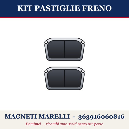 Kit pastiglie freno - pastiglie, magneti